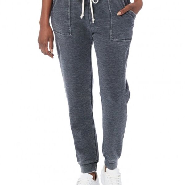 Women's Long Weekend Mineral Wash French Terry Joggers Thumbnail