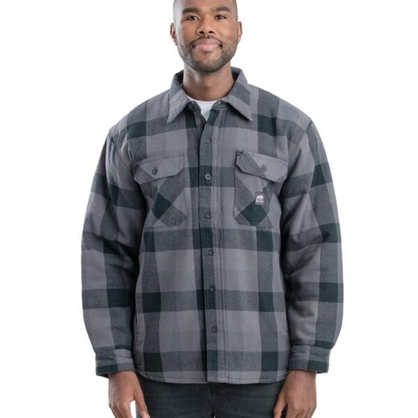 Berne Apparel Men's Tall Timber Flannel Shirt Jacket SH69T Men's Tall Timber Flannel Shirt Jacket Thumbnail