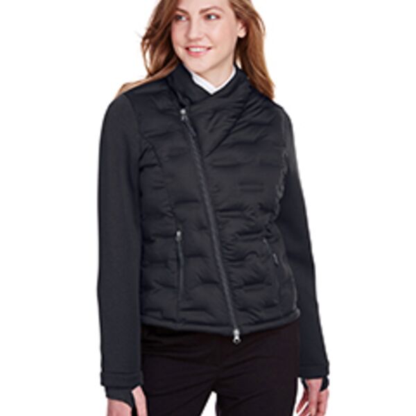 North End Ladies' Loft Pioneer Hybrid Bomber Jacket NE710W Ladies' Loft Pioneer Hybrid Bomber Jacket Thumbnail