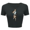 Ladies' Poly-Cotton Crop T-Shirt Thumbnail