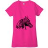 Ladies' Jersey Short-Sleeve Deep V-Neck T-Shirt Thumbnail