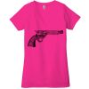 Ladies' Jersey Short-Sleeve Deep V-Neck T-Shirt Thumbnail