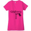 Ladies' Jersey Short-Sleeve Deep V-Neck T-Shirt Thumbnail