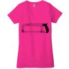 Ladies' Jersey Short-Sleeve Deep V-Neck T-Shirt Thumbnail