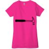 Ladies' Jersey Short-Sleeve Deep V-Neck T-Shirt Thumbnail