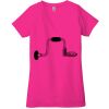 Ladies' Jersey Short-Sleeve Deep V-Neck T-Shirt Thumbnail