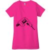 Ladies' Jersey Short-Sleeve Deep V-Neck T-Shirt Thumbnail