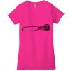 Ladies' Jersey Short-Sleeve Deep V-Neck T-Shirt Thumbnail