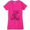 Ladies' Jersey Short-Sleeve Deep V-Neck T-Shirt Thumbnail