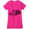 Ladies' Jersey Short-Sleeve Deep V-Neck T-Shirt Thumbnail