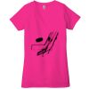 Ladies' Jersey Short-Sleeve Deep V-Neck T-Shirt Thumbnail