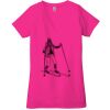 Ladies' Jersey Short-Sleeve Deep V-Neck T-Shirt Thumbnail