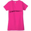 Ladies' Jersey Short-Sleeve Deep V-Neck T-Shirt Thumbnail