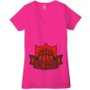 Ladies' Jersey Short-Sleeve Deep V-Neck T-Shirt Thumbnail