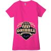 Ladies' Jersey Short-Sleeve Deep V-Neck T-Shirt Thumbnail