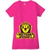 Ladies' Jersey Short-Sleeve Deep V-Neck T-Shirt Thumbnail