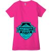 Ladies' Jersey Short-Sleeve Deep V-Neck T-Shirt Thumbnail