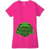 Ladies' Jersey Short-Sleeve Deep V-Neck T-Shirt Thumbnail